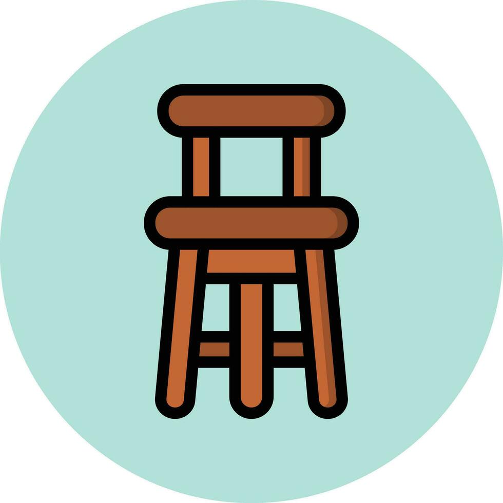 Bar Stool Vector Icon Design Illustration