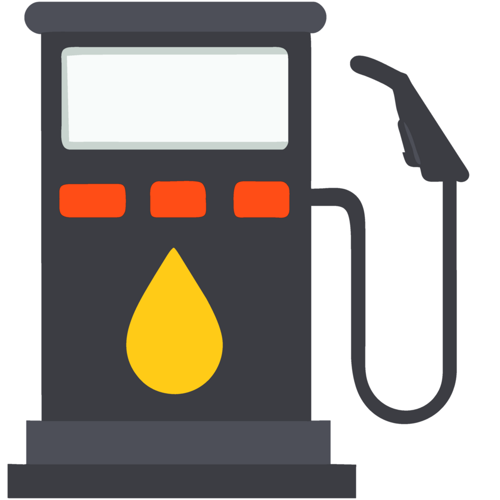 Gas station flat icon. Gasoline pump. 34610661 PNG