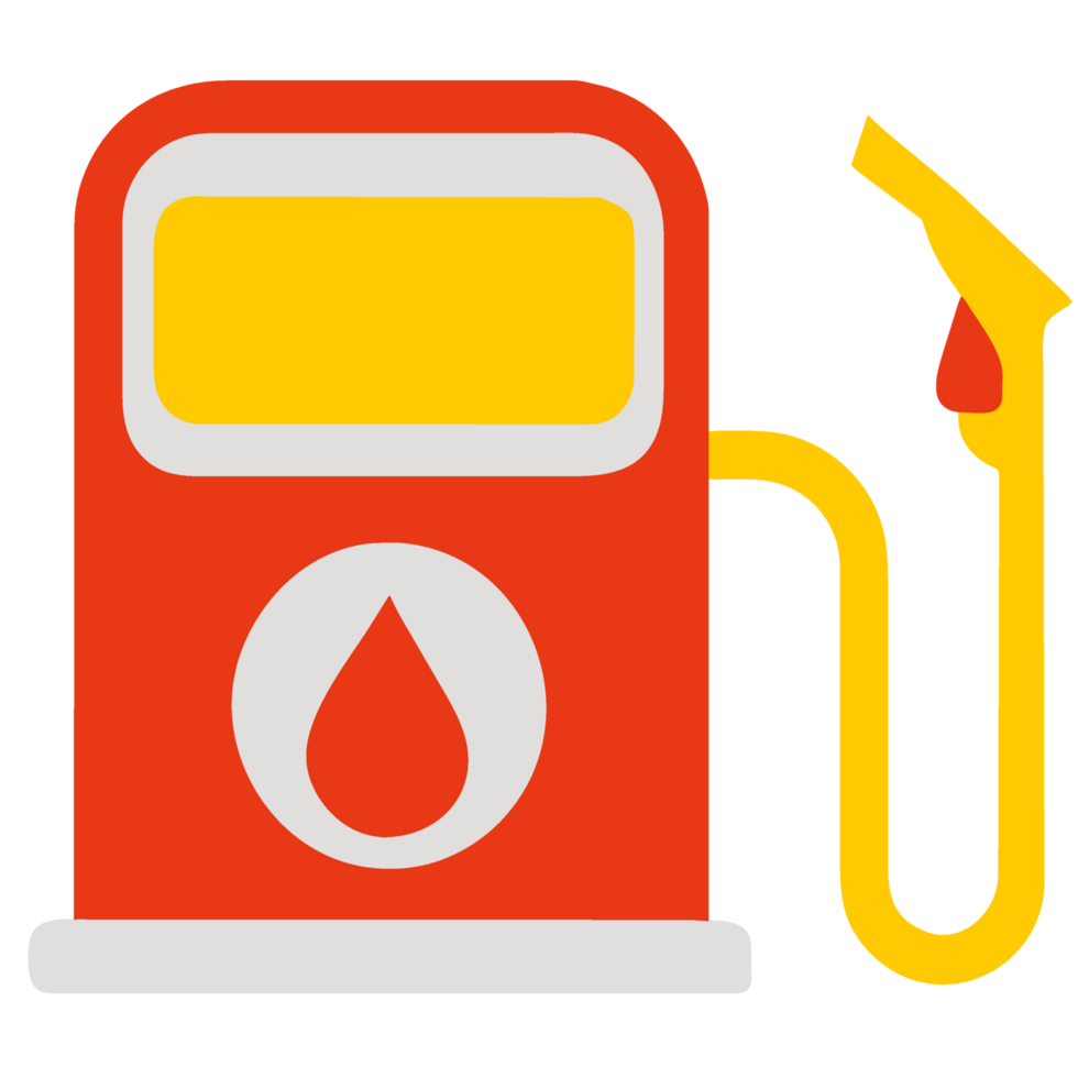 Petrol station flat icon. Gas station png