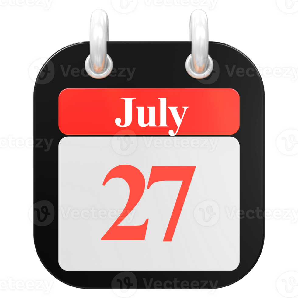 icon calendar 3D Rendering png