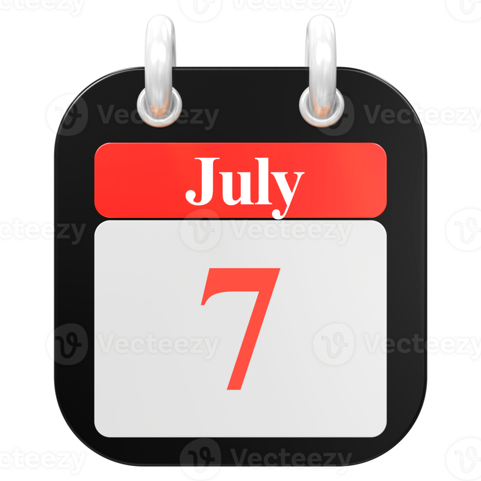 icon calendar 3D Rendering png