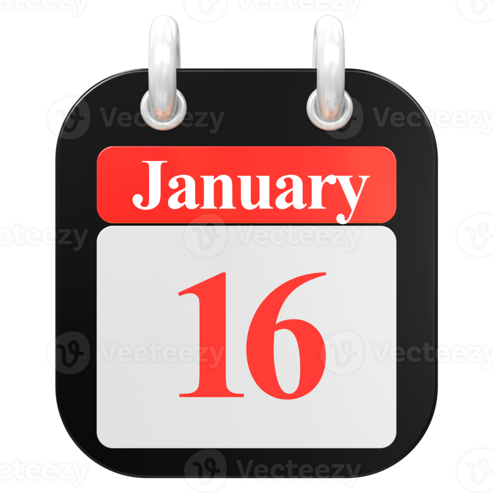 icon calendar 3D Rendering png