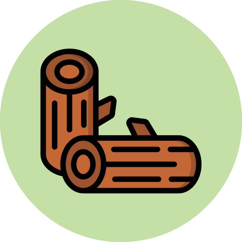 Wood Vector Icon Design Illustration