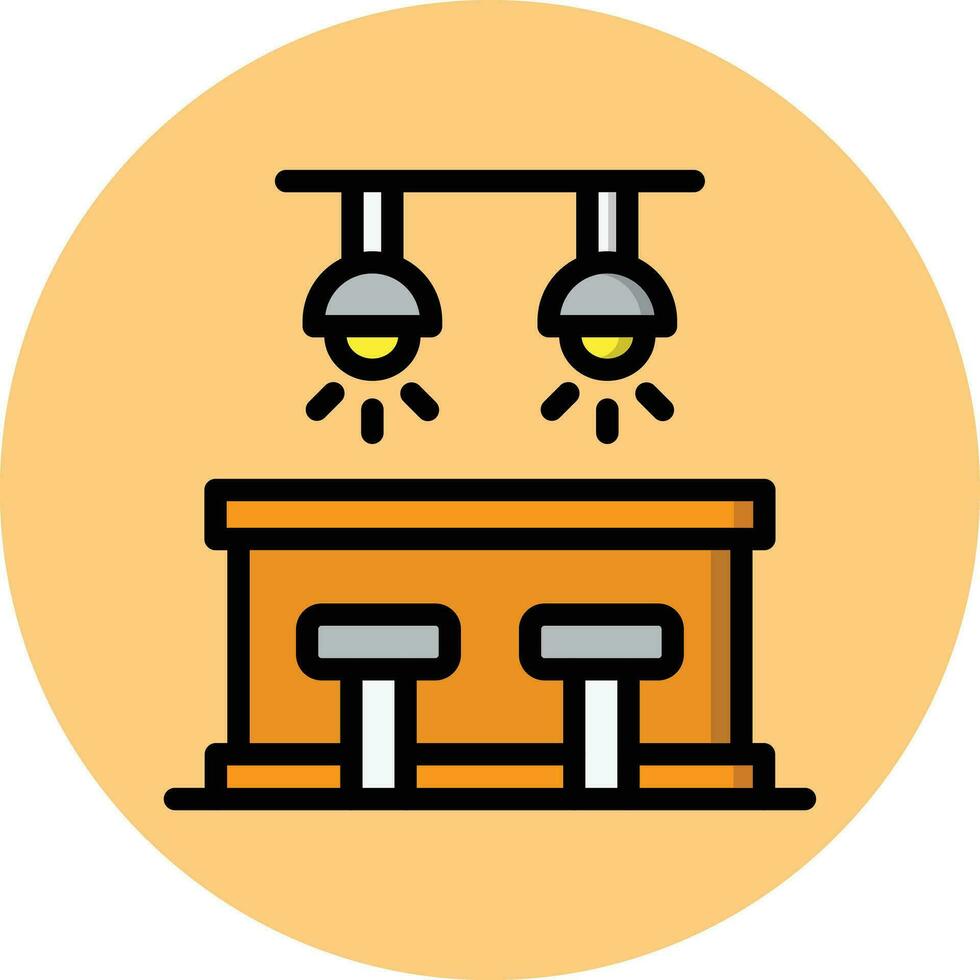 Bar Counter Vector Icon Design Illustration