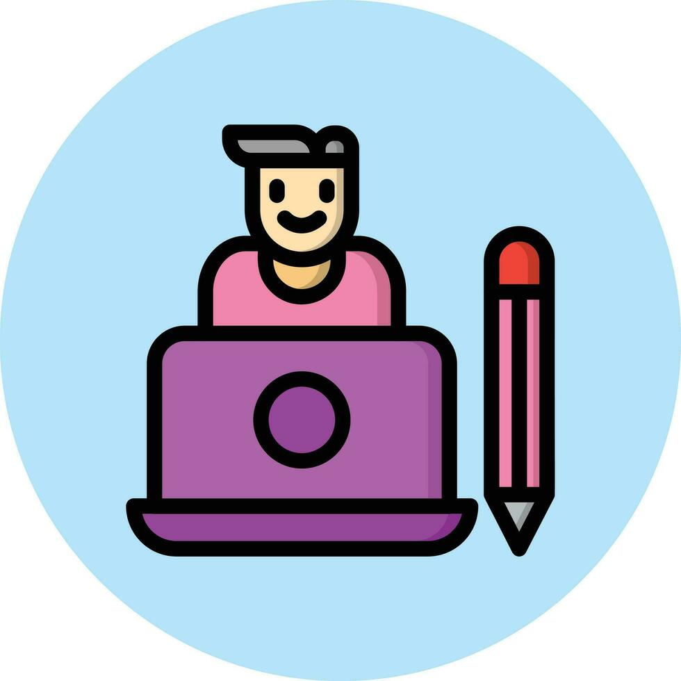 Graphic designer Vector Icon Design Illustration