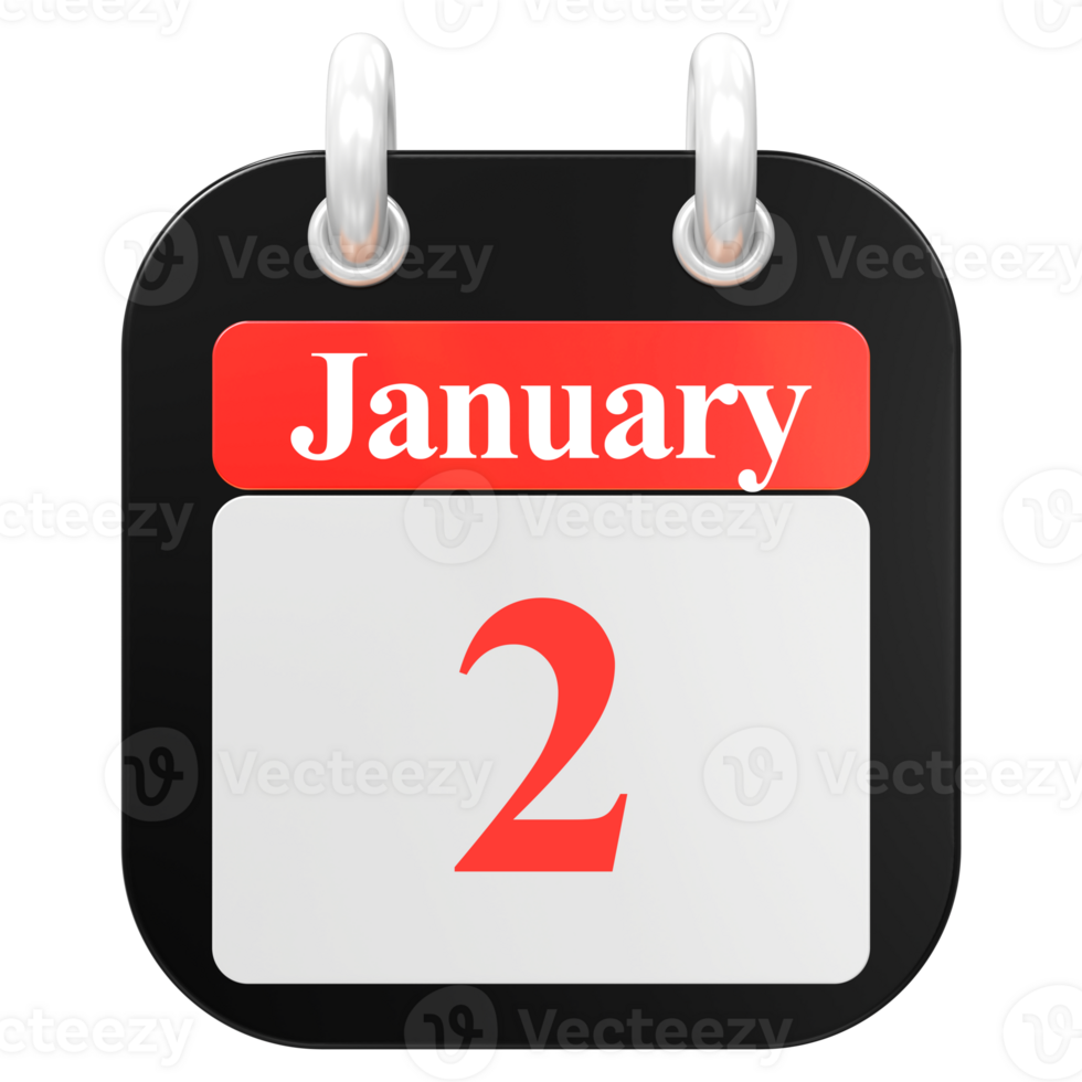 icon calendar 3D Rendering png