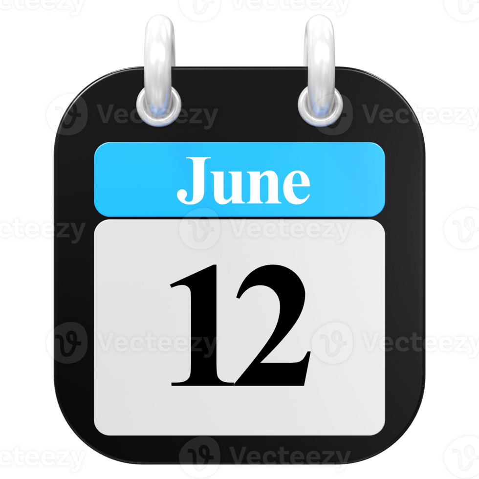 icon calendar 3D Rendering png