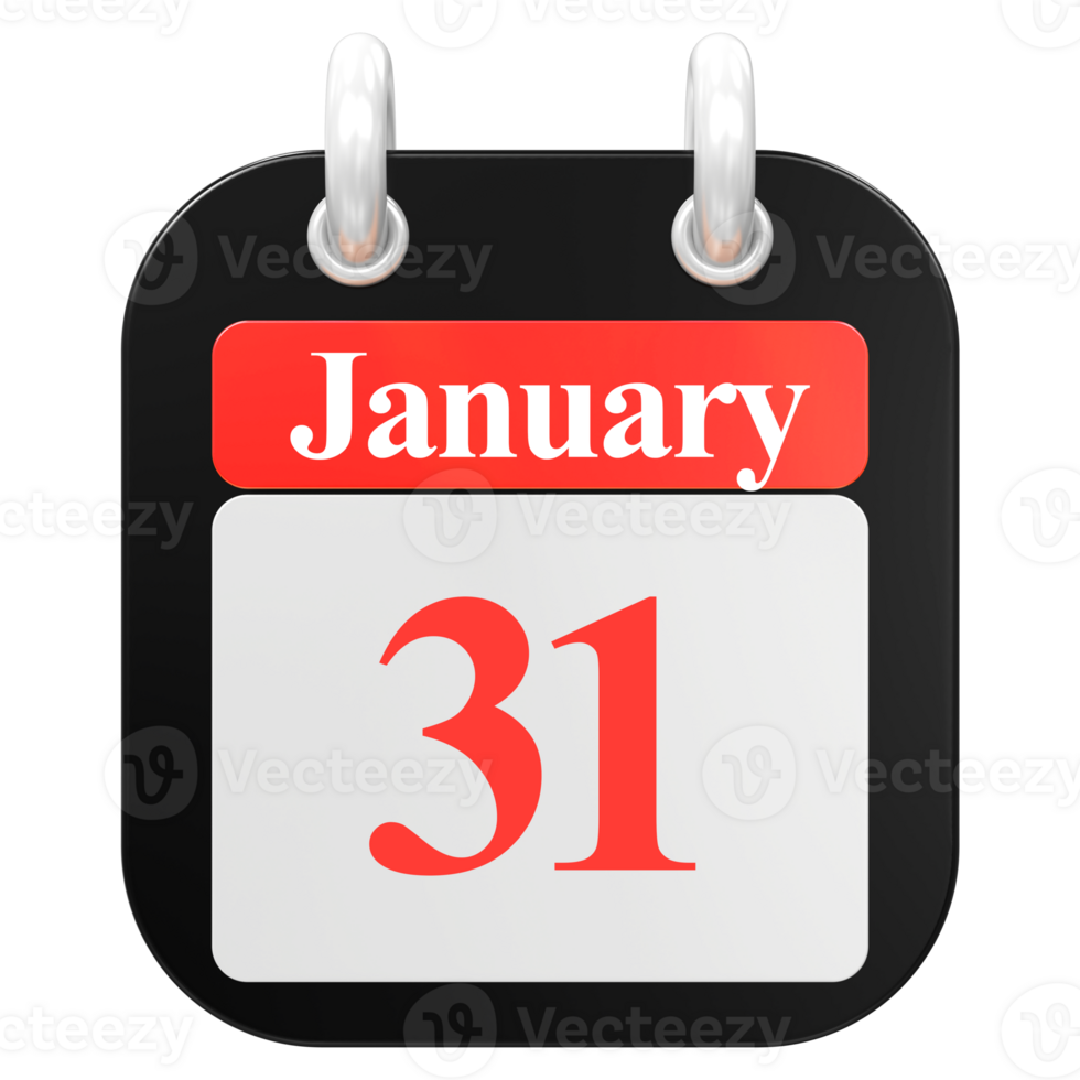 icon calendar 3D Rendering png