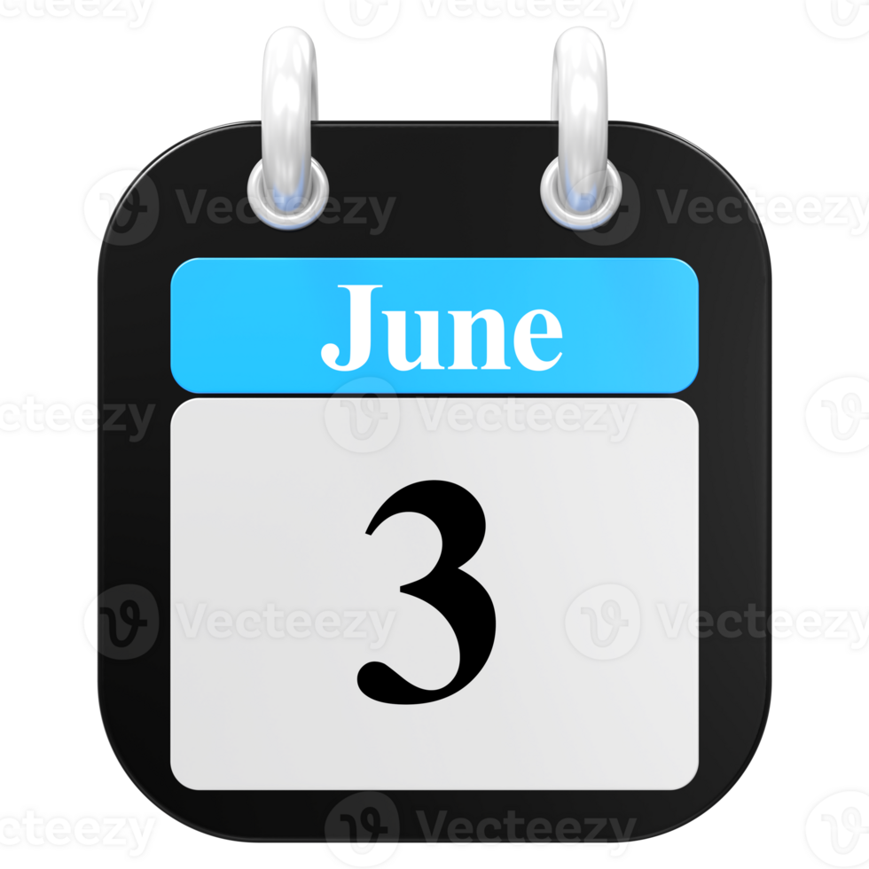 icon calendar 3D Rendering png