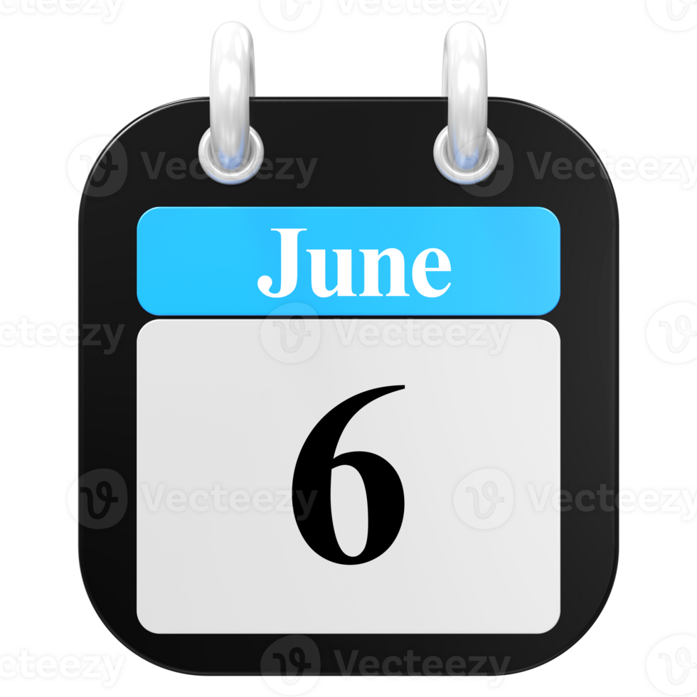 icon calendar 3D Rendering png