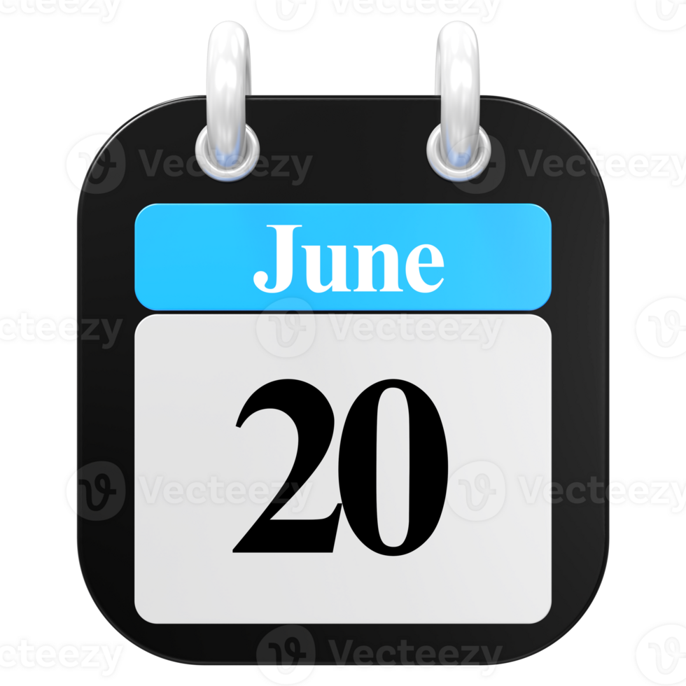 icon calendar 3D Rendering png