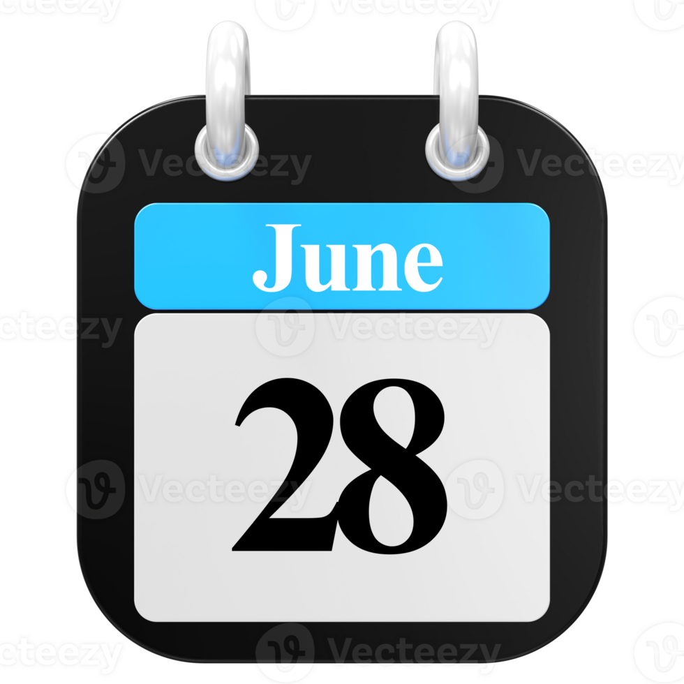 icon calendar 3D Rendering png