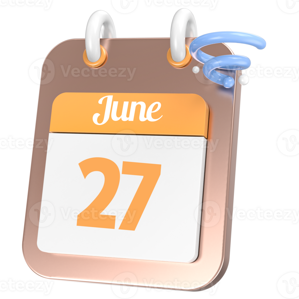 icon calendar 3D Rendering png