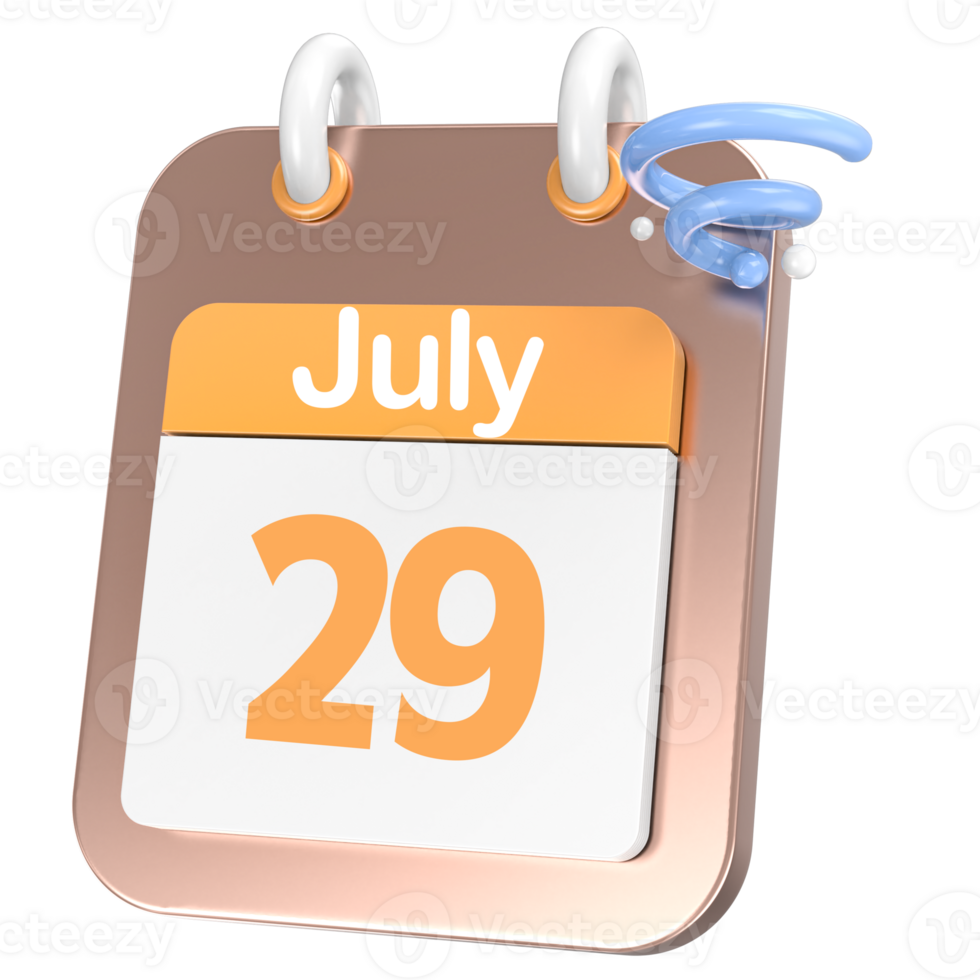 icône calendrier 3d le rendu png