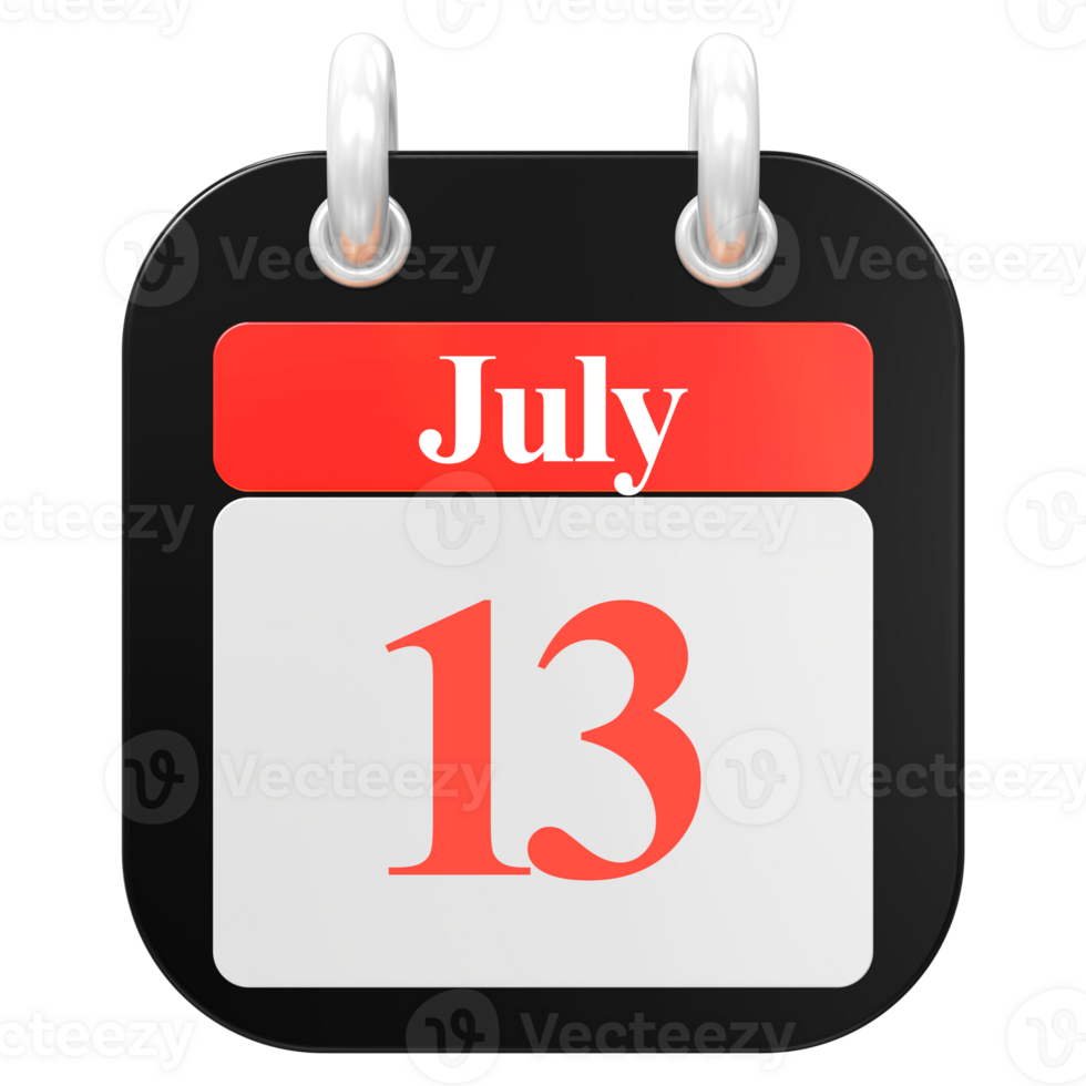icon calendar 3D Rendering png