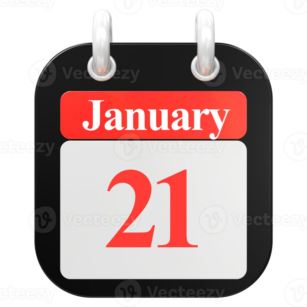 icon calendar 3D Rendering png