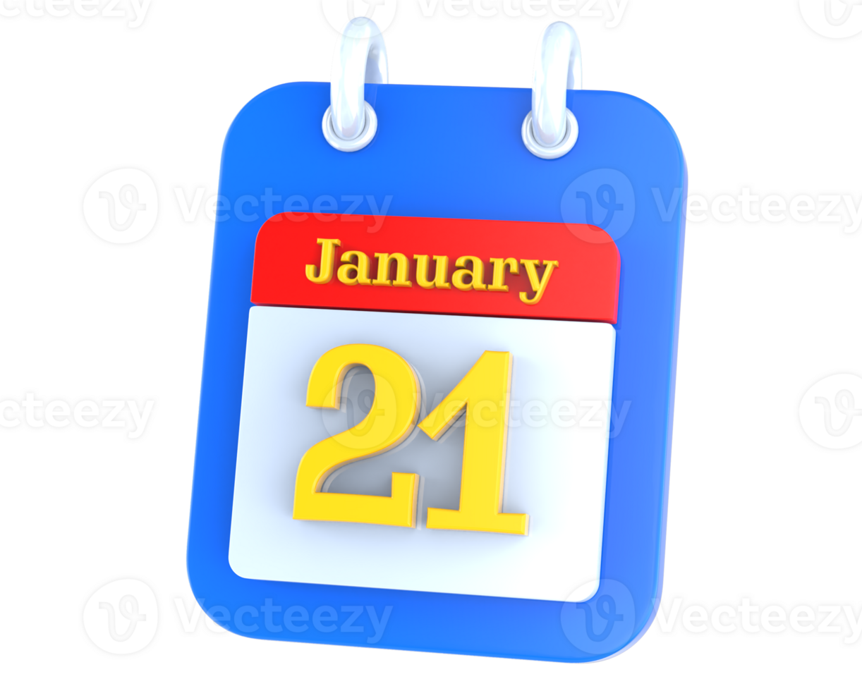 icon calendar 3D Rendering png