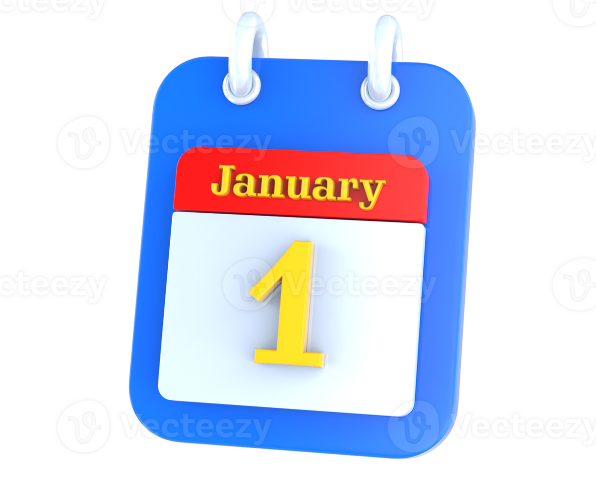 icon calendar 3D Rendering png