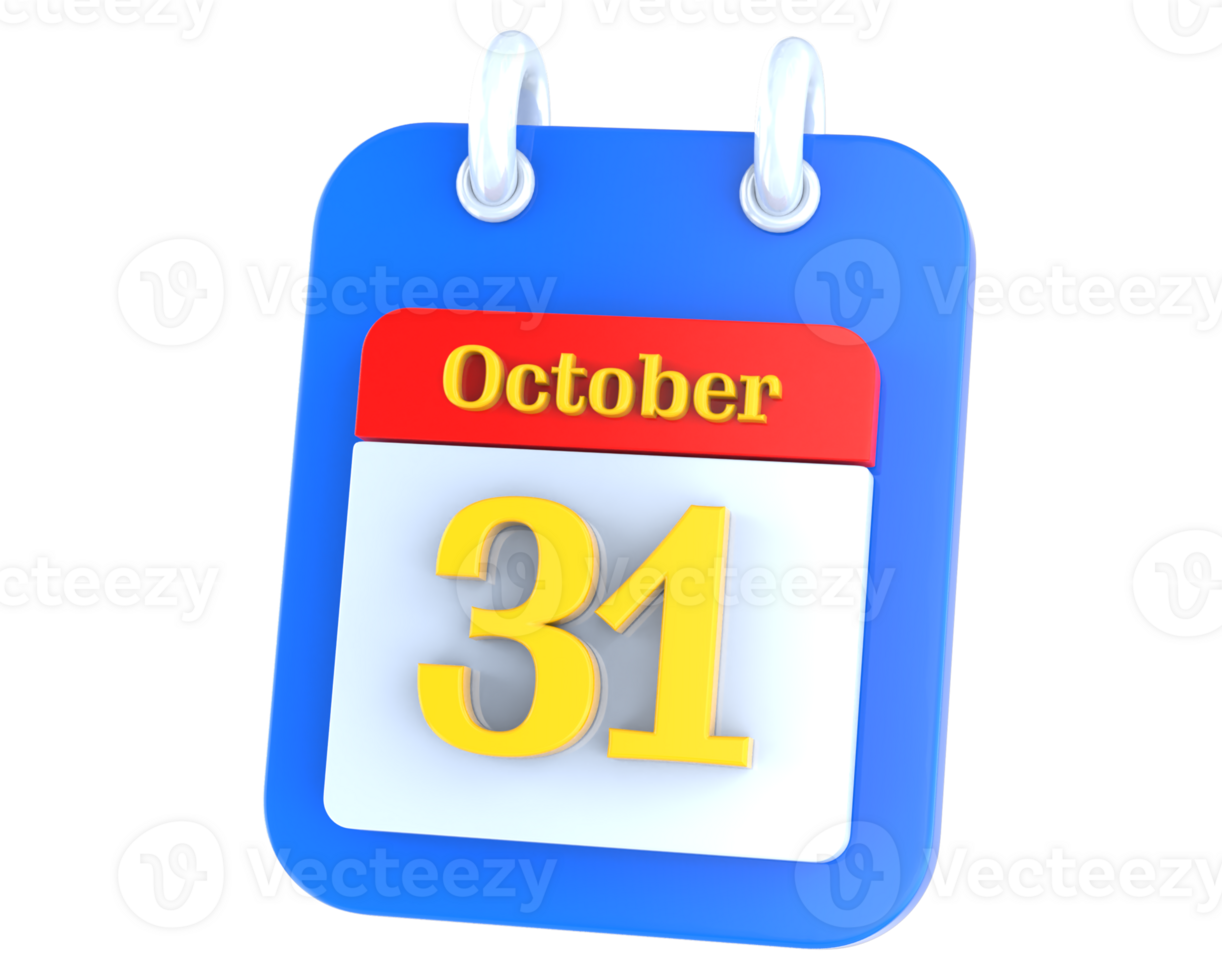icon calendar 3D Rendering png