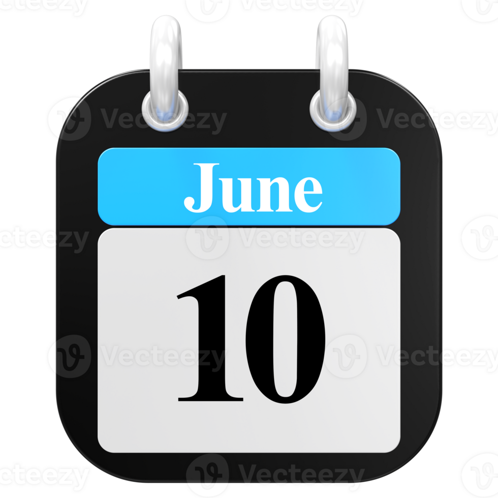 icon calendar 3D Rendering png