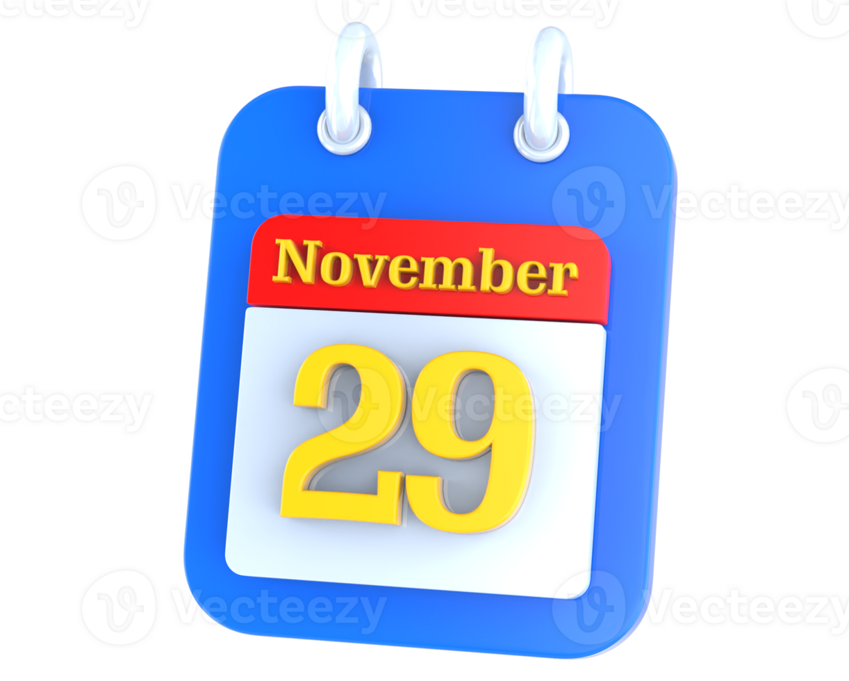 icon calendar 3D Rendering png