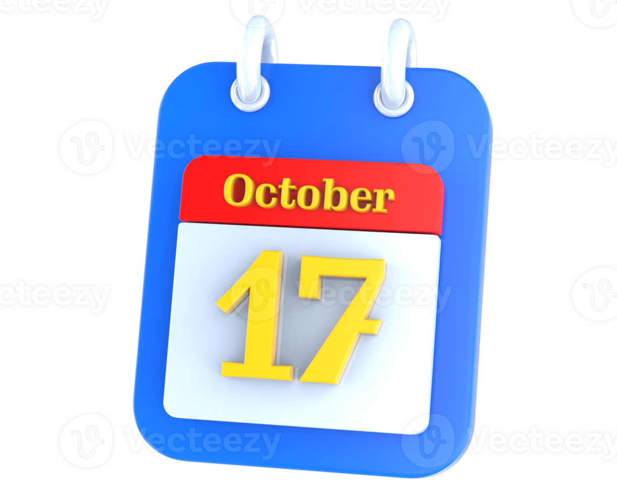 icon calendar 3D Rendering png