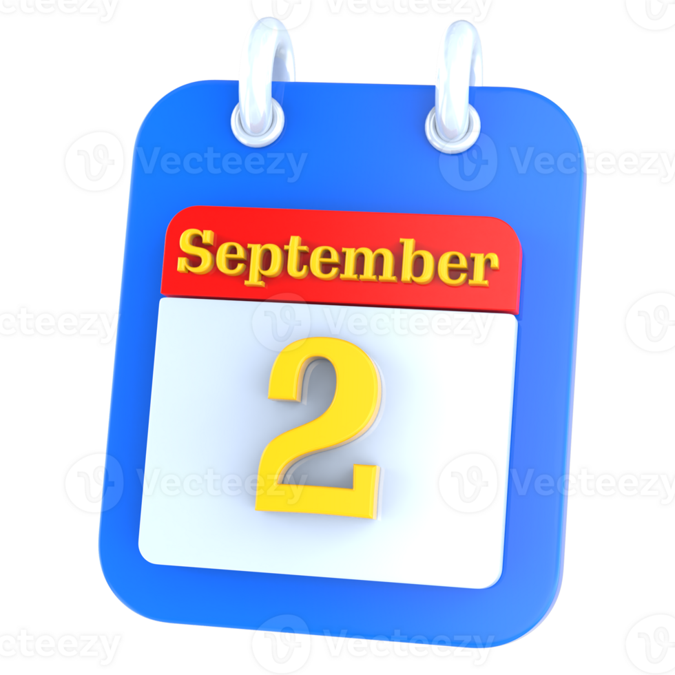 icon calendar 3D Rendering png