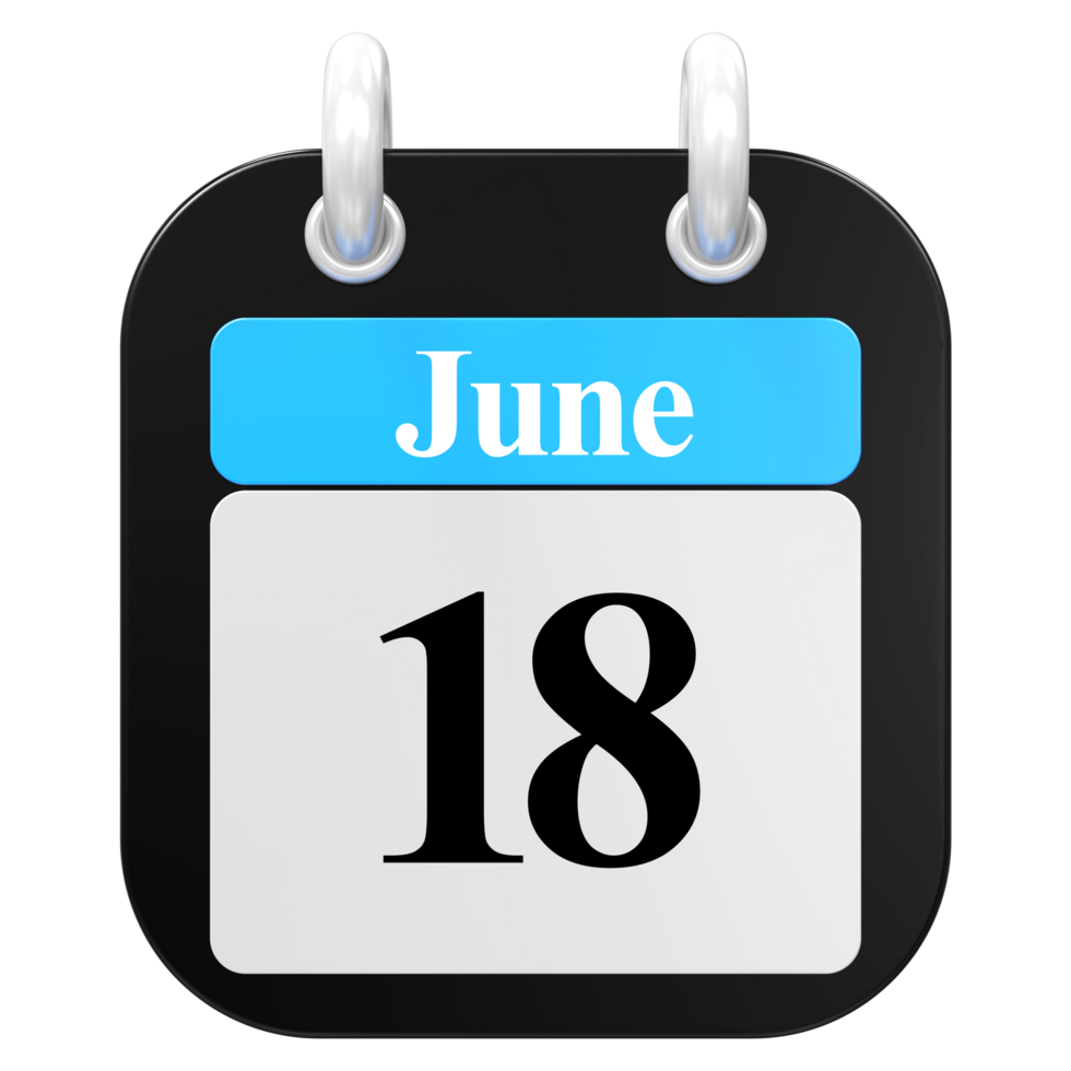 icon calendar 3D Rendering png