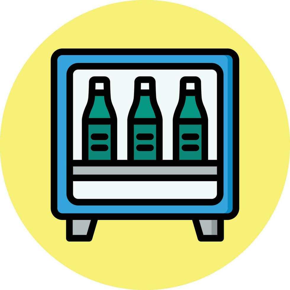 Minibar Vector Icon Design Illustration
