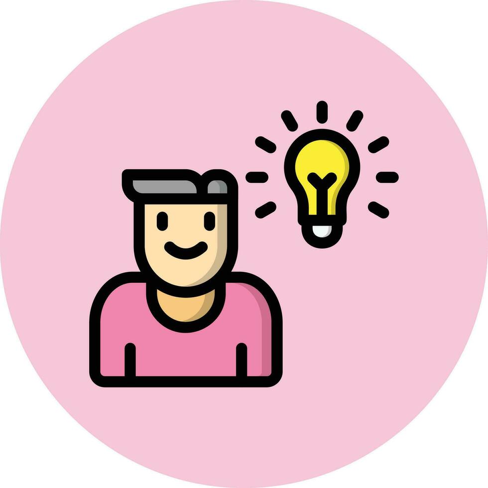 Thinking Vector Icon Design Illustration