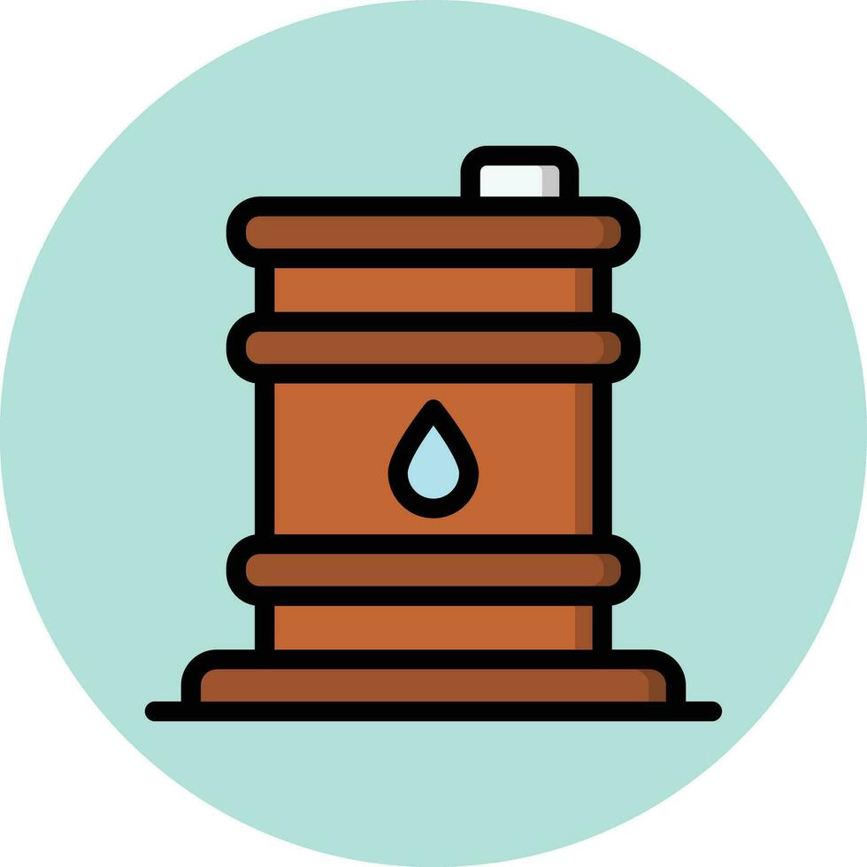 Ilustración de diseño de icono de vector de barril