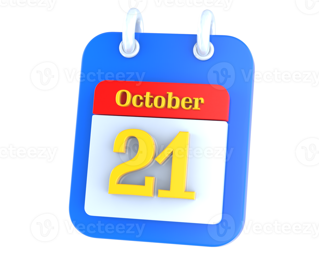 icon calendar 3D Rendering png