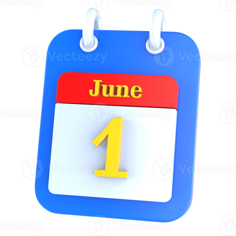 icon calendar 3D Rendering png