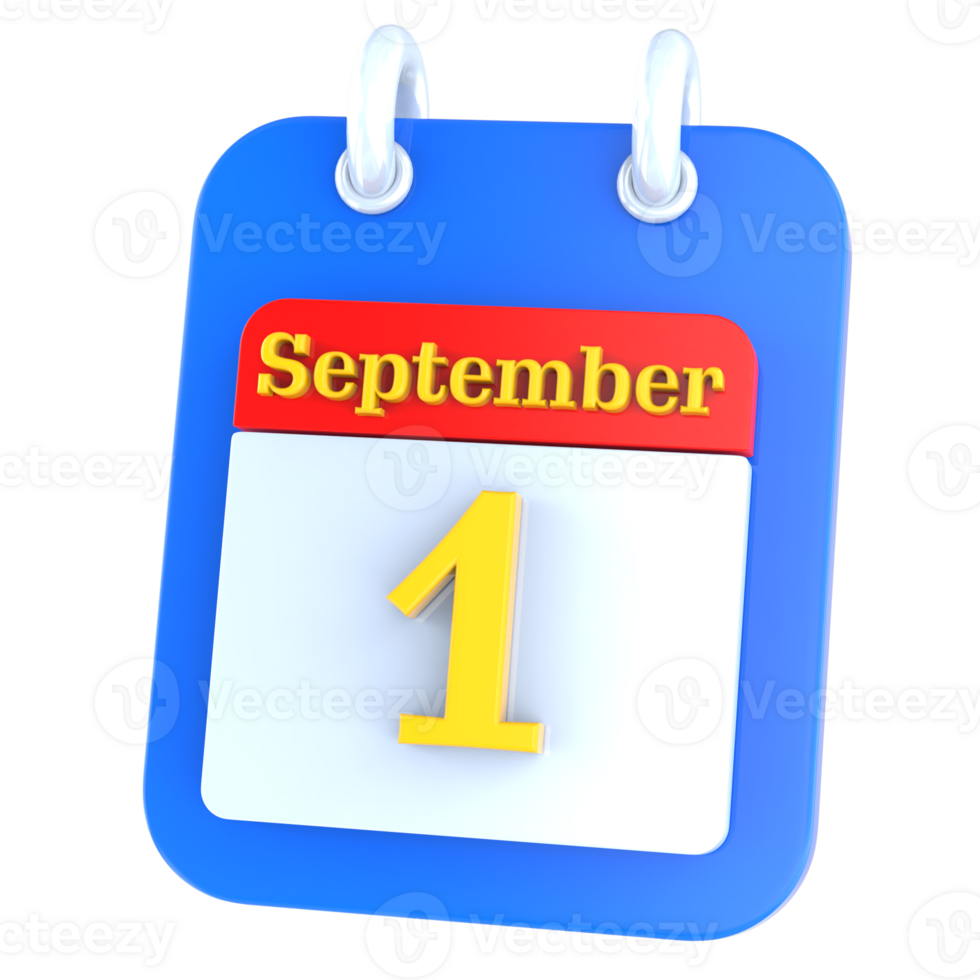 icon calendar 3D Rendering png