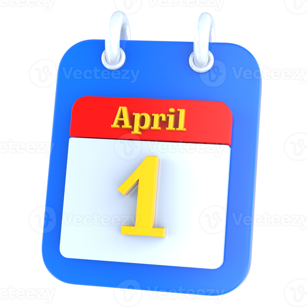 icon calendar 3D Rendering png