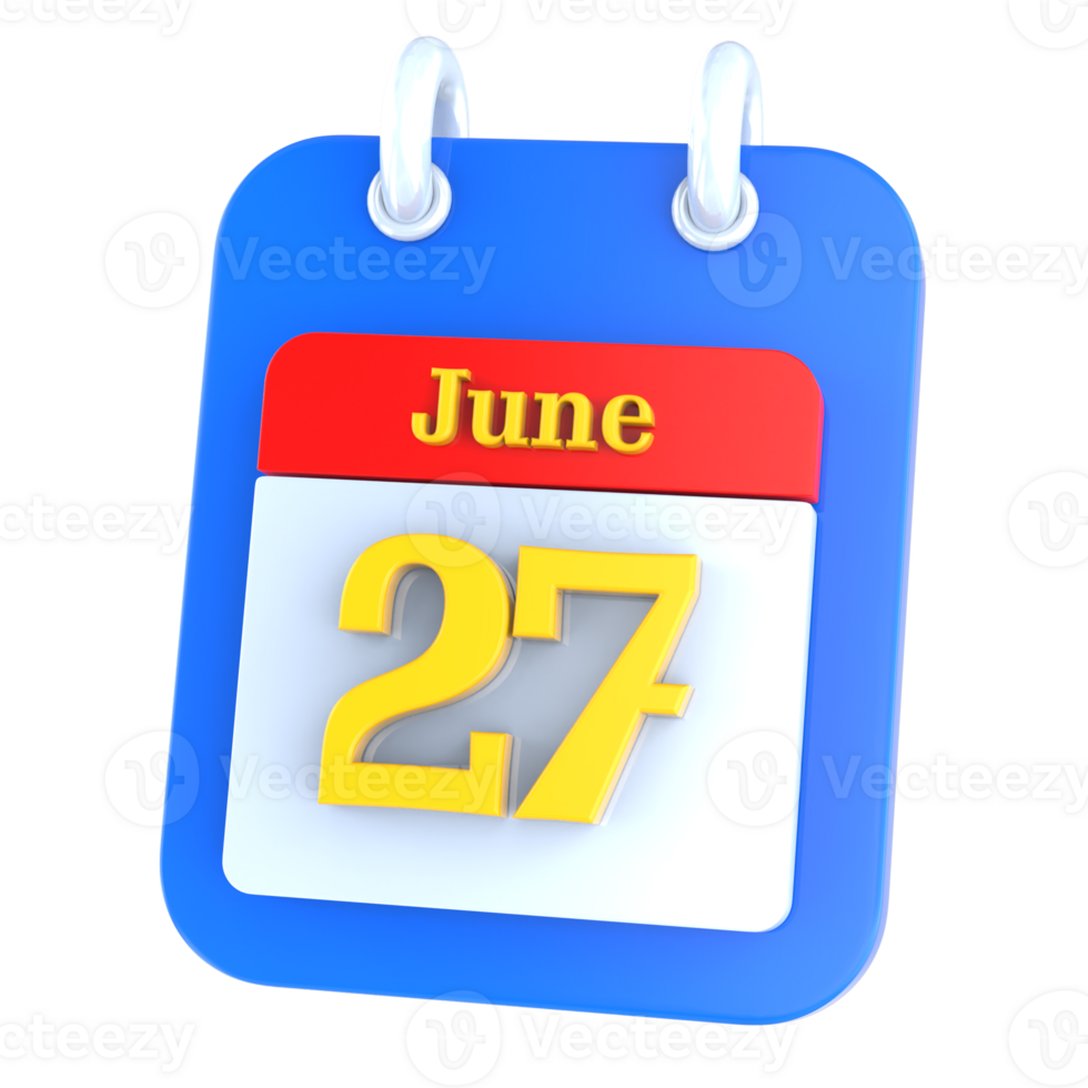 icon calendar 3D Rendering png