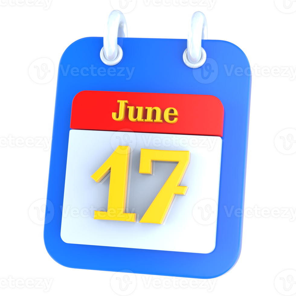 icon calendar 3D Rendering png
