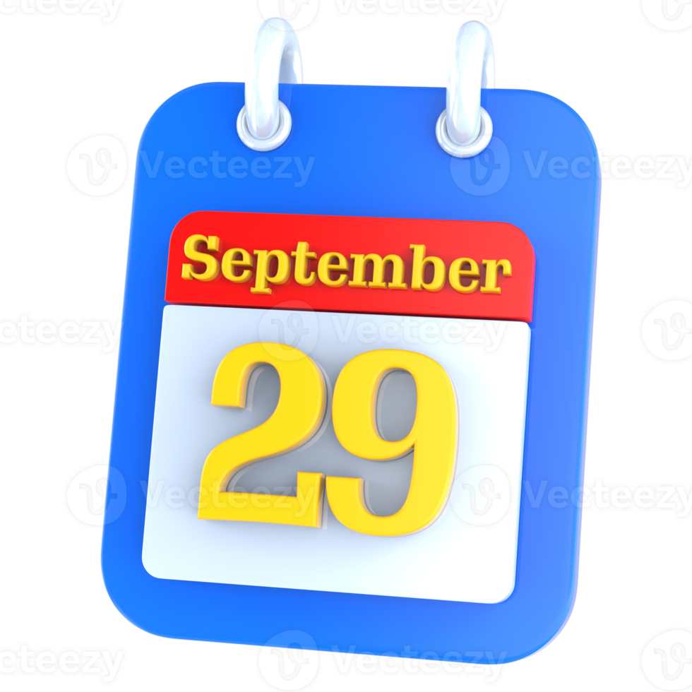 icon calendar 3D Rendering png