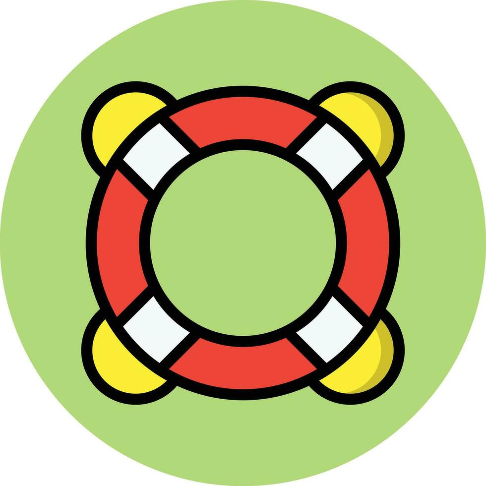 ilustración de diseño de icono de vector de salvavidas