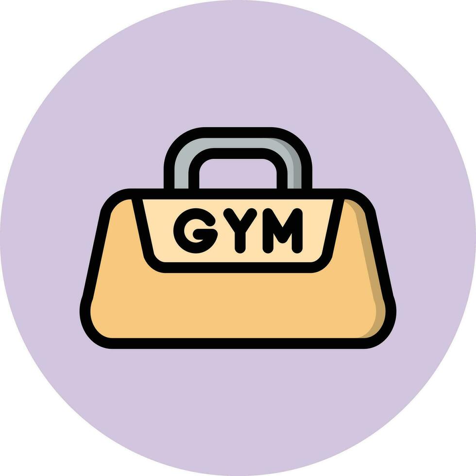 Gym Bag Vector Icon Design Illustration