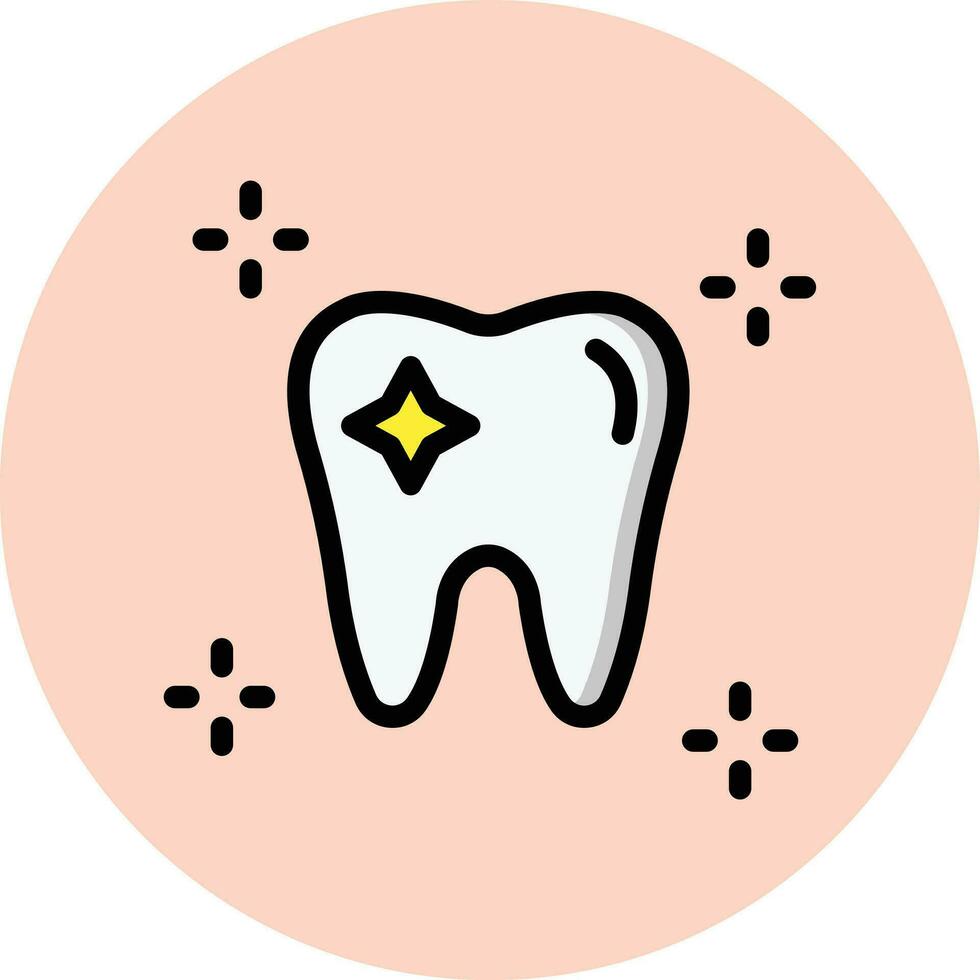 Clean Tooth Vector Icon Design Illustration