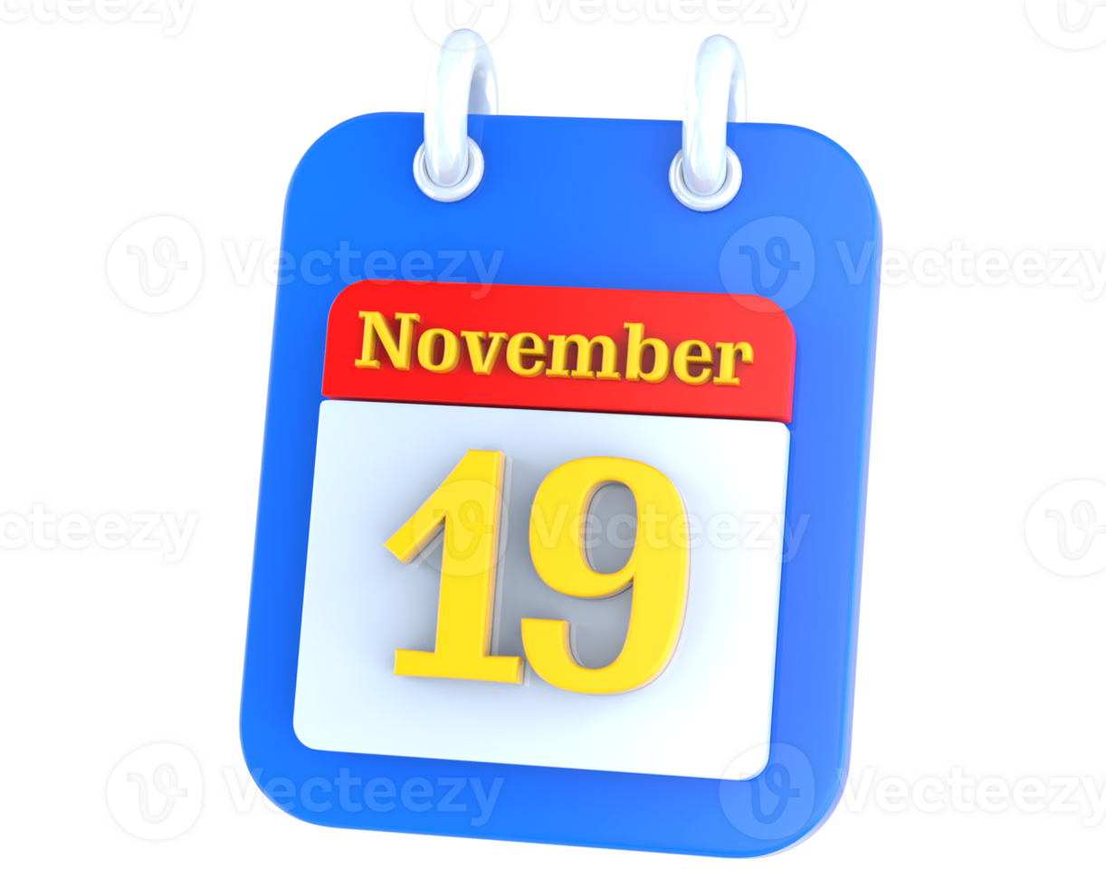 icon calendar 3D Rendering png