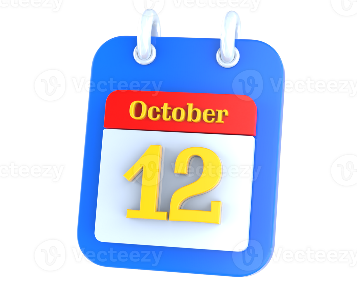 icon calendar 3D Rendering png