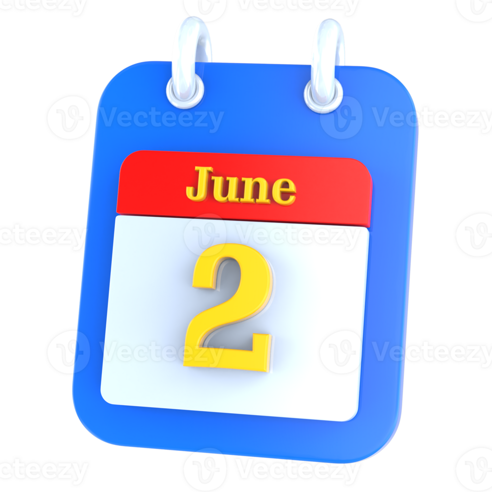 icon calendar 3D Rendering png
