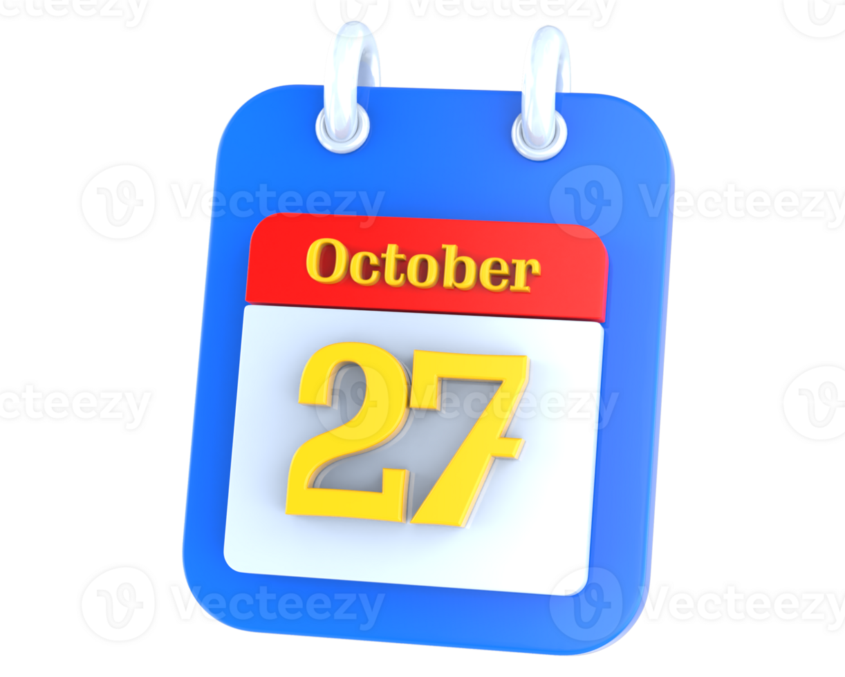 icon calendar 3D Rendering png