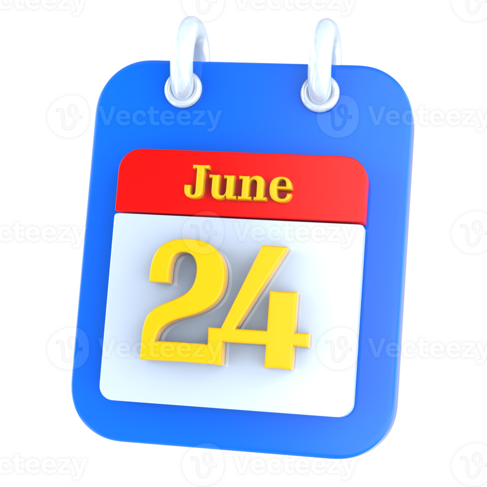 icon calendar 3D Rendering png