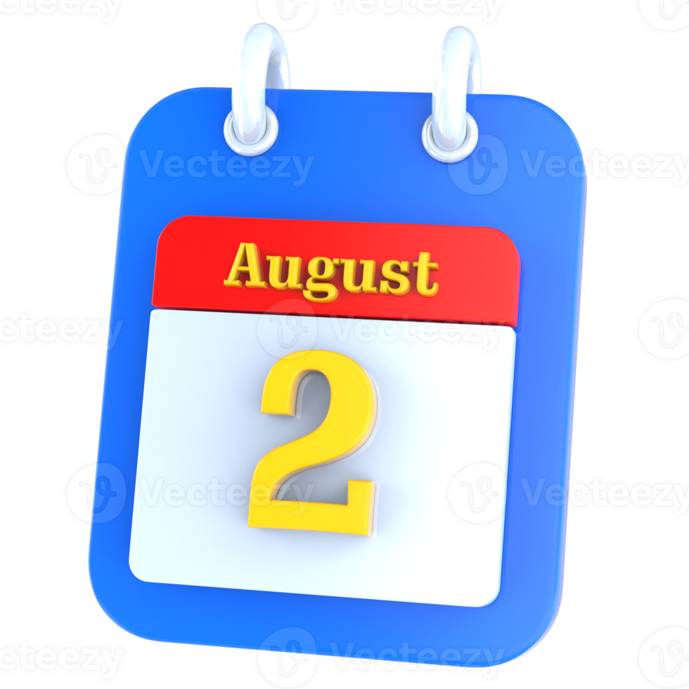 icon calendar 3D Rendering png
