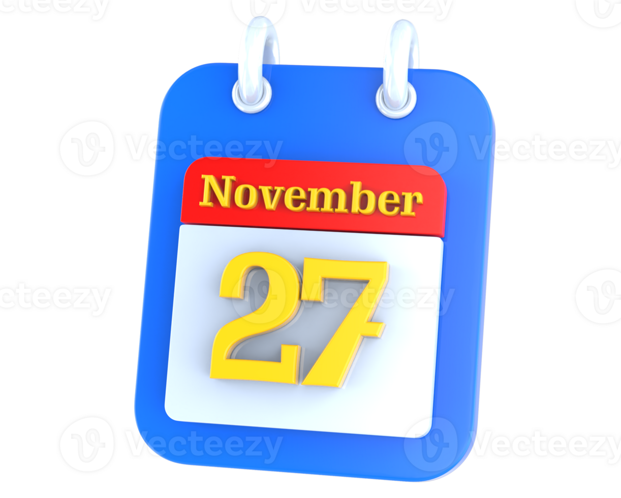 icon calendar 3D Rendering png