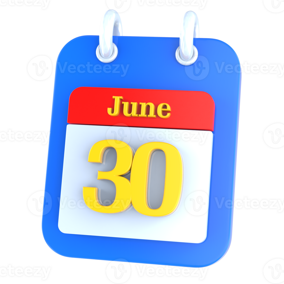 icon calendar 3D Rendering png