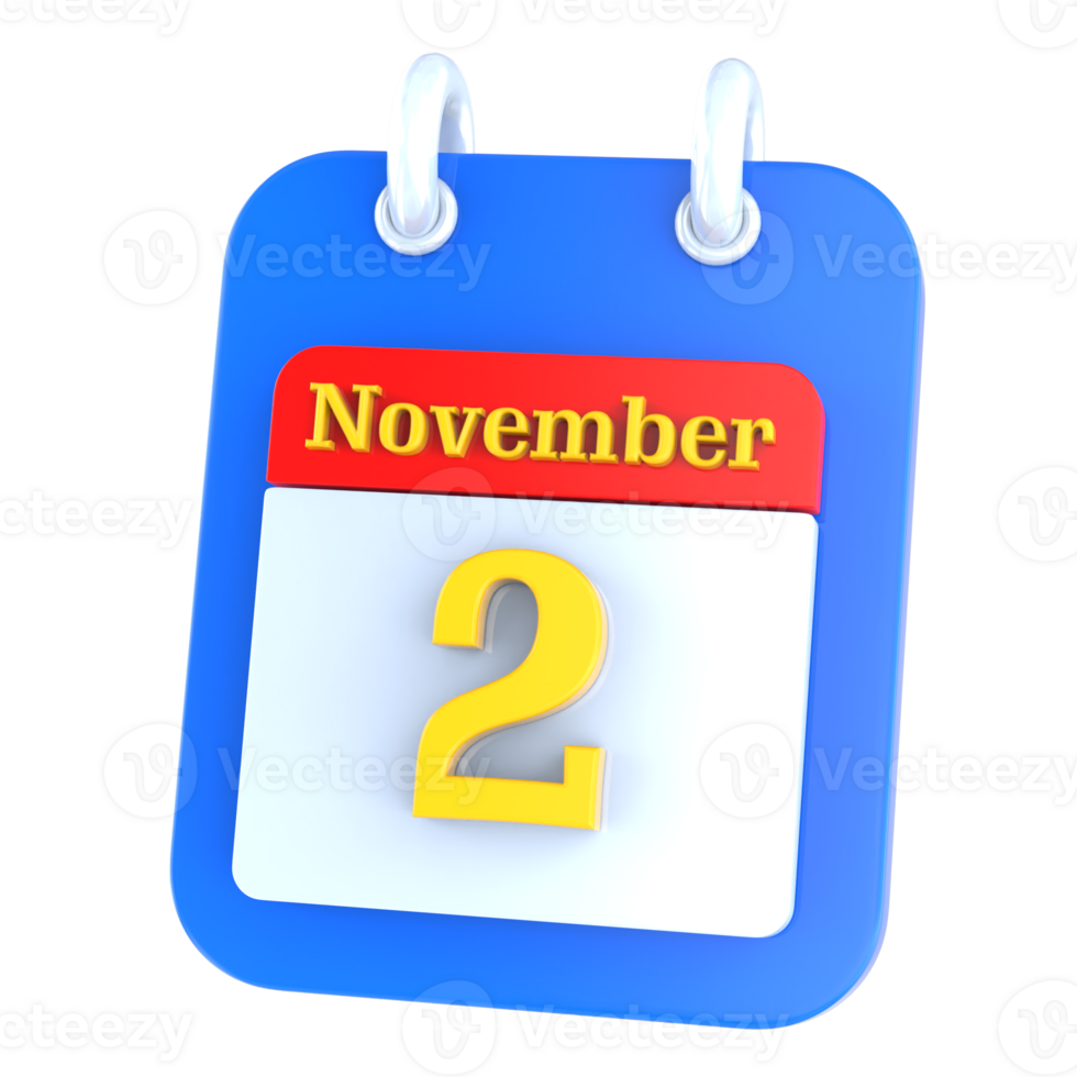 icon calendar 3D Rendering png